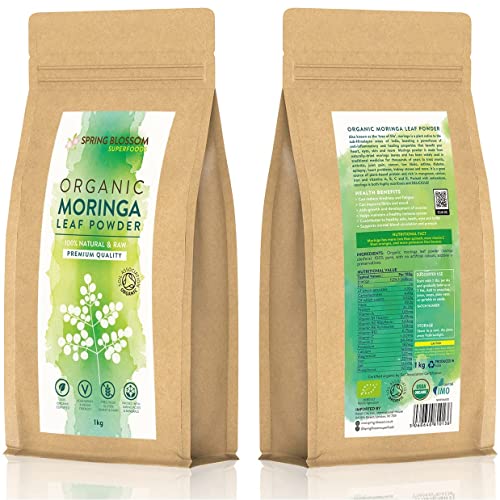 1KG Moringa Superleaf Powder Oleifera 100% Organic Raw Premium Quality Non-GMO Spring Blossom buy supplements canada