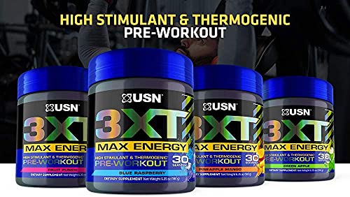USN 3XT Max Pre-Workout Supplement Drink Mix Powder for Energy, Endurance and Pump USN buy supplements canada
