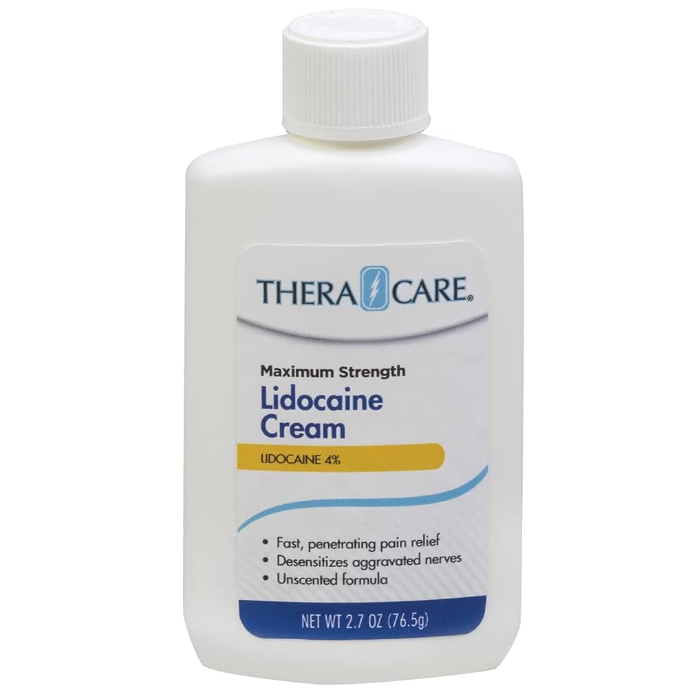 Thera|Care Maximum Strength OTC Lidocaine Cream | Numbs Away Pain | Long-Lasting Relief | Non-Greasy | 2.7 Oz Thera Care buy supplements canada