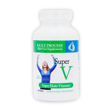Morter HealthSystem SuperV Best Process AlkaIine — Energizing & Detoxifying Multivitamin — Vitamins & Minerals with Digestive Enzymes, Superfoods and Herbs Morter HealthSystem buy supplements canada