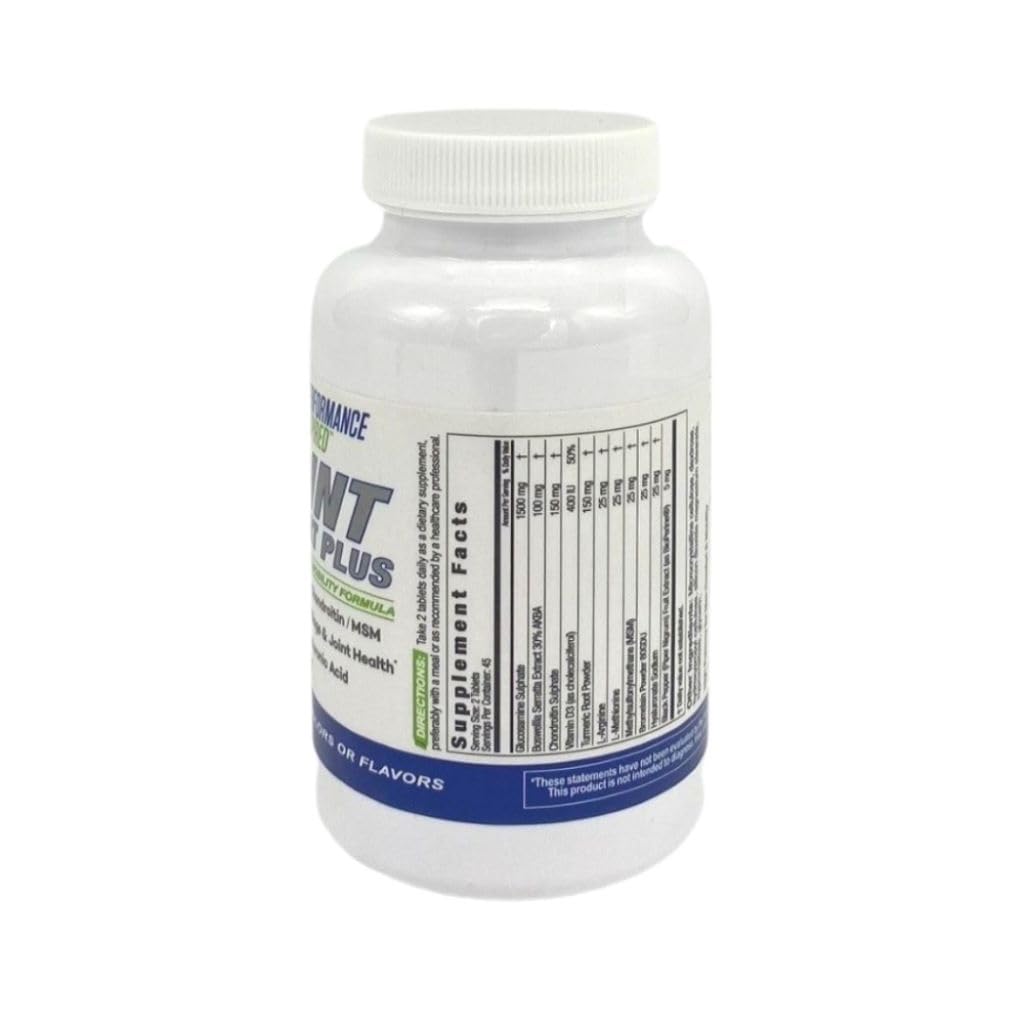 PERFORMANCE INSPIRED Nutrition Joint Support Plus – Glucosamine, Chondroitin, Turmeric & BioPerine – Triple Strength Joint Comfort & Mobility Support – 90 Count PERFORMANCE INSPIRED buy supplements canada