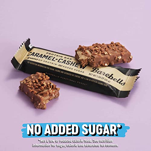 Barebells Protein Bars Caramel Cashew - 12 Count, 1.9oz Bars with 20g of High Protein BAREBELLS buy supplements canada