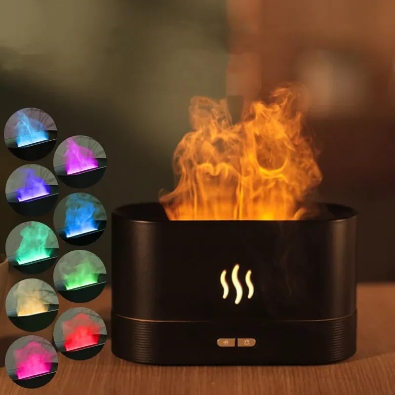 Flame Aroma Diffuser Humidifier 180ml, Oil Essential 2 Modes Brightness Aroma Humidifier Generic buy supplements canada