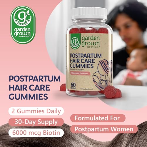 Womens Postpartum Hair Loss Gummies - Formuated for Postnatal Hair Care, Growth Garden Grown Essentials buy supplements canada