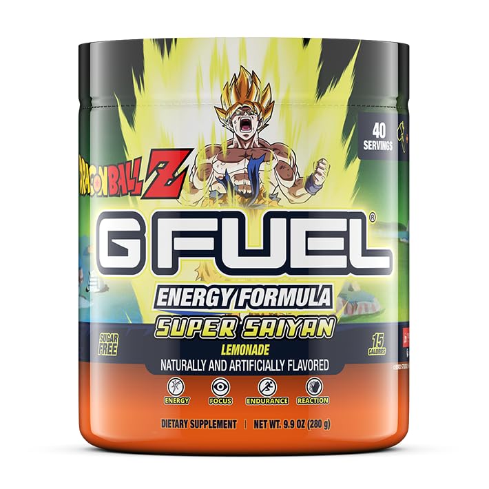 G fuel Dragon Ball Z Energy Powder, Sugar Free, Clean Caffeine Focus Supplement G fuel buy supplements canada