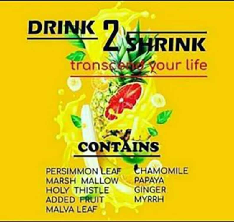 4 Week drink2Shrink Detox Formula Start Losing That Stubborn Belly Fat! (Green Apple) Heath Secret buy supplements canada