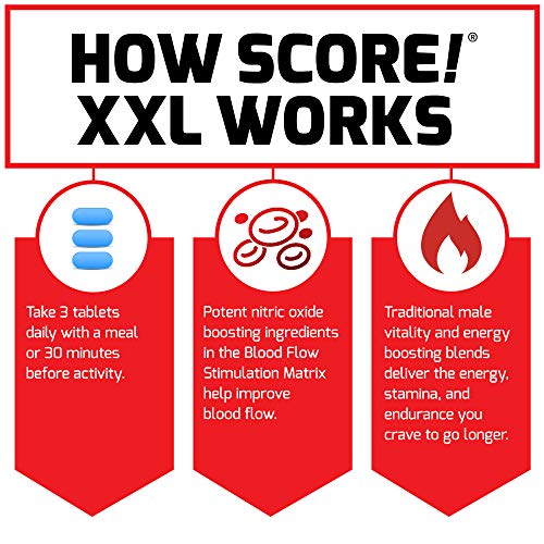 FORCE FACTOR Score! XXL, 3-Pack, Nitric Oxide Booster Supplement for Men with L Force Factor buy supplements canada