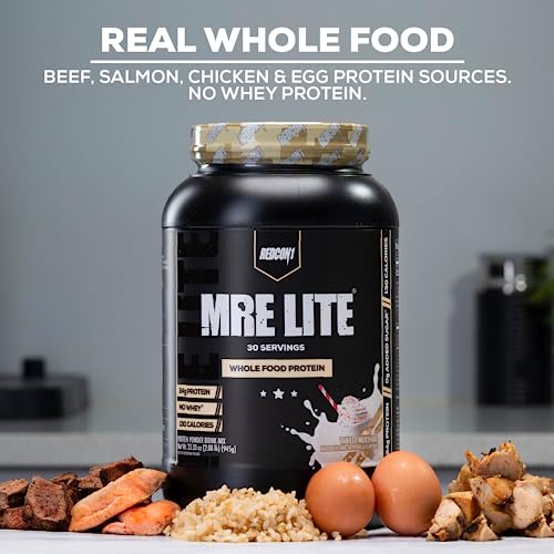 REDCON1 MRE Lite Whole Food Protein Powder, Blueberry Cobbler - Low Carb & Whey REDCON1 buy supplements canada