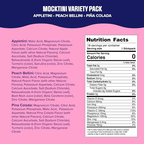 Ultima Replenisher Daily Electrolyte Drink Mix – Mocktini Variety, 18 Stickpacks – Hydration Ultima Replenisher buy supplements canada