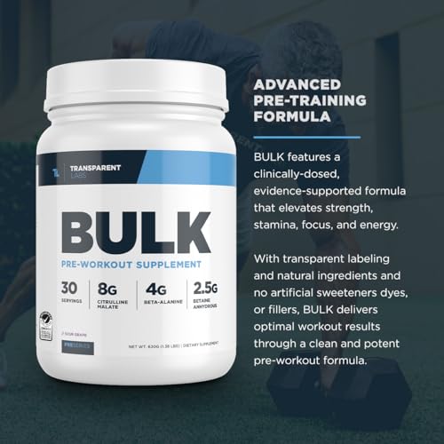 Transparent Labs Bulk Pre Workout Powder - Naturally Sweetened Advanced Pre-Workout Transparent Labs buy supplements canada