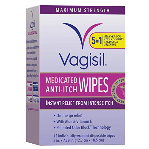 Vagisil Anti-Itch Medicated Feminine Intimate Wipes for Women, Maximum Strength, Gynecologist Tested Vagisil buy supplements canada