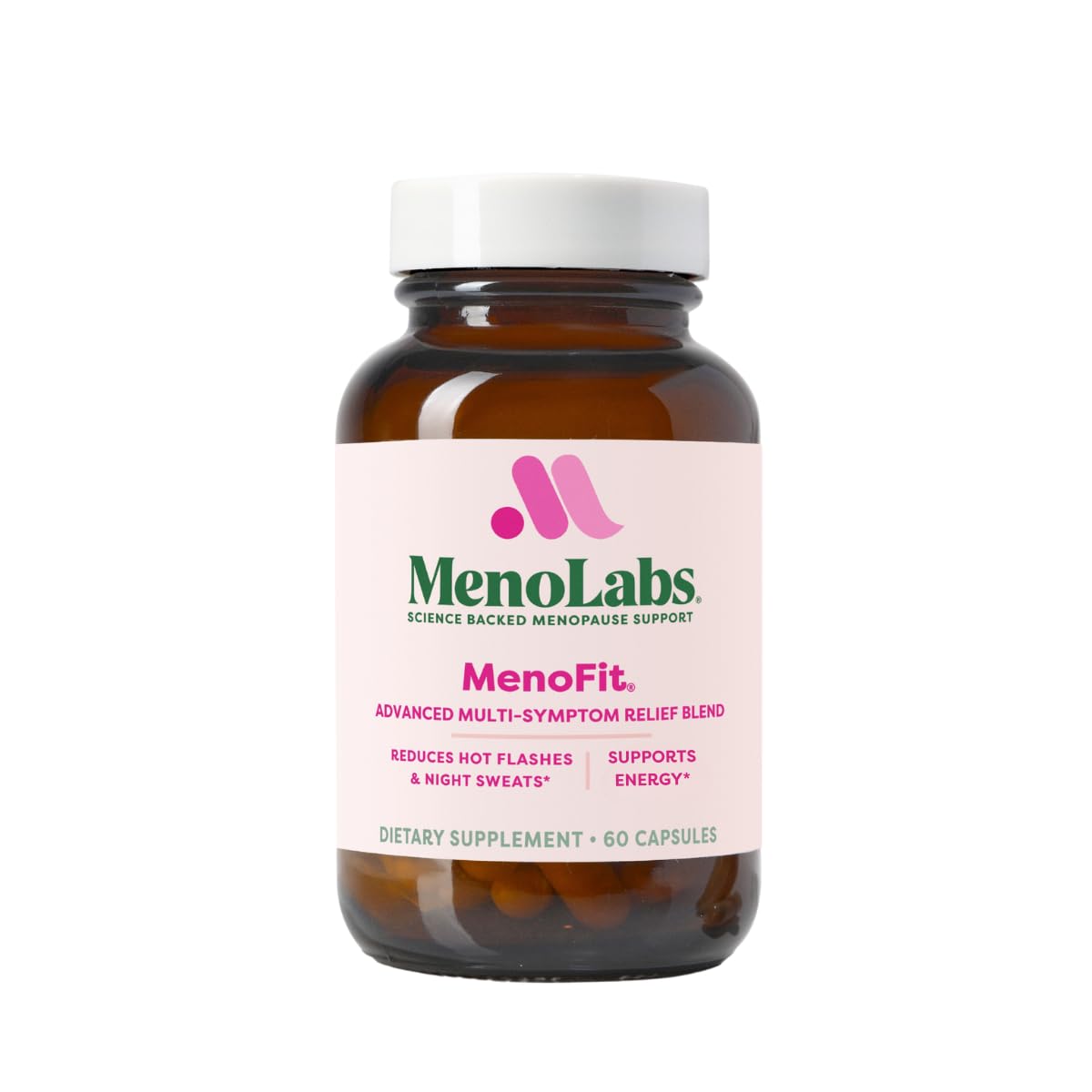MENOLABS MenoFit, Menopause Supplements for Women - 60 Capsules - Advanced Women’s Probiotic with Vitamins and Red Clover for Gut Health, Hot Flashes and Hormone Balance for Women MENOLABS buy supplements canada