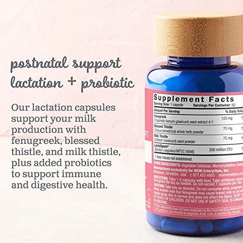 Mommy's Bliss Postnatal Lactation Support Supplement with Probiotics: Support Breastfeeding Mommy's Bliss buy supplements canada