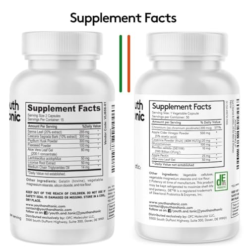 Youth & Tonic Colon Cleanser & Detox for Loss of Waste, Breaking The Plate Youth & Tonic buy supplements canada