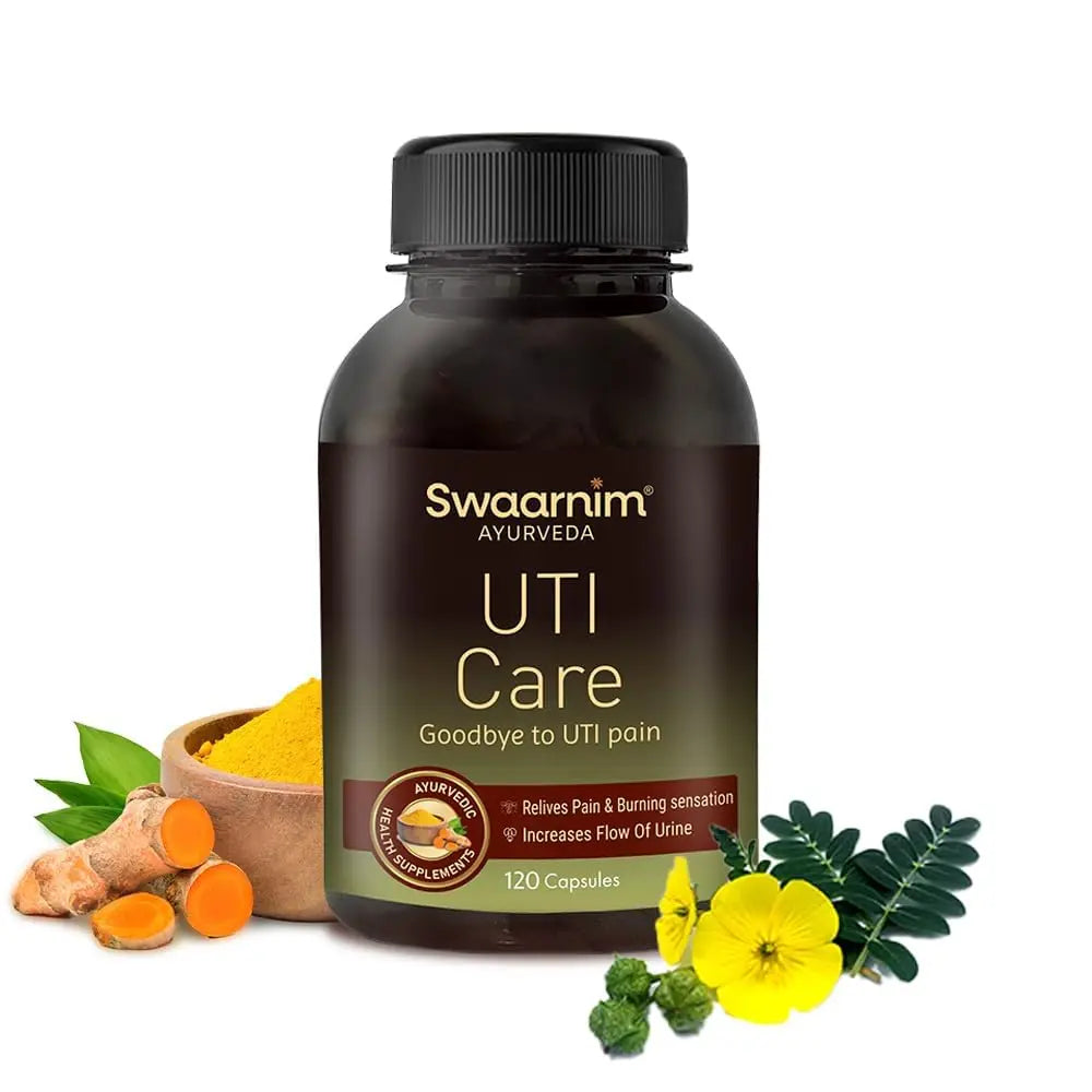 Swaarnim UTI Care, Ayurvedic Healthy Supplements for Women Health, Rich in Natural Extracts, 100% Natural - No Added Chemicals and Gluten Free, 120 Capsules Swaarnim buy supplements canada
