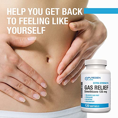 P Puregen Labs Extra Strength Gas Relief Softgels with Simethicone 125 mg P Puregen Labs buy supplements canada