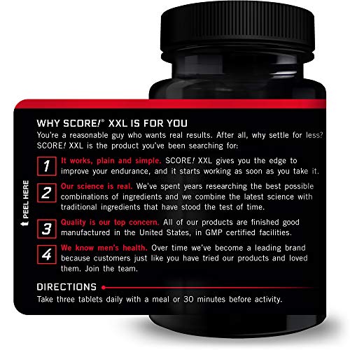 FORCE FACTOR Score! XXL, 3-Pack, Nitric Oxide Booster Supplement for Men with L Force Factor buy supplements canada