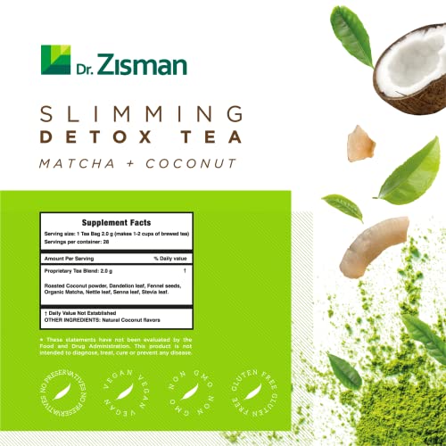 Dr. Zisman ZT Slimming - Matcha-Coconut Detox Blend, Weight Loss Tea with Antioxidant Effects Dr. Zisman ZT Slimming Tea buy supplements canada