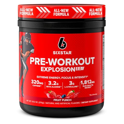Six Star Pre-Workout Explosion 2.0 Fruit Punch - Pre-Workout Powder, Explosive Energy Six Star buy supplements canada