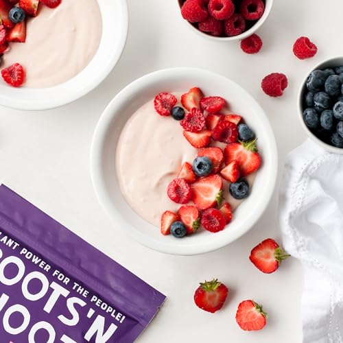 Roots 'n Shoots Vegan Protein, Shake, Berry Flavour, with Added B12, 26g Protein ROOTS 'N SHOOTS buy supplements canada
