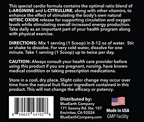 BlueEarth Company L-Arginine 5000mg + L-Citrulline Complex Powder Supplement Drink BlueEarth Company buy supplements canada