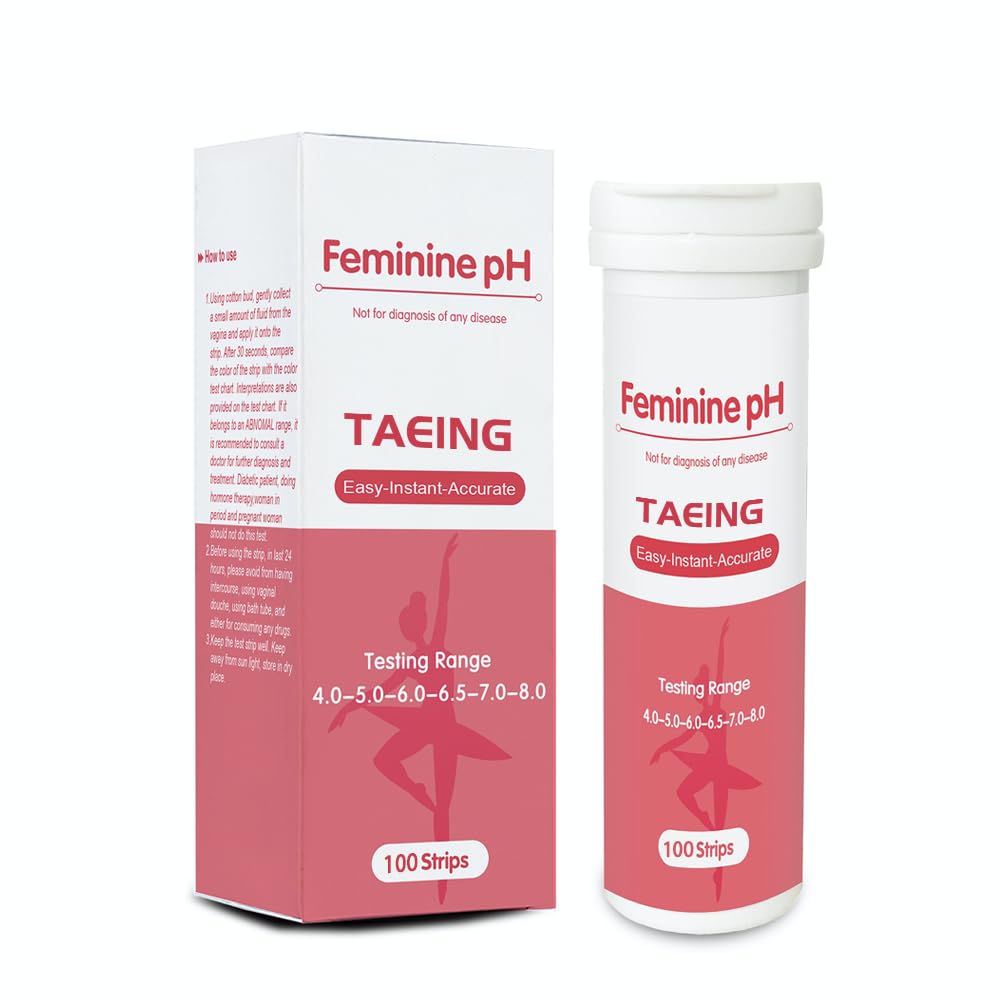 TAEING Vaginal Health pH Test Strips, 100pcs Feminine pH Test for Women, pH-Balance Monitor My Store buy supplements canada