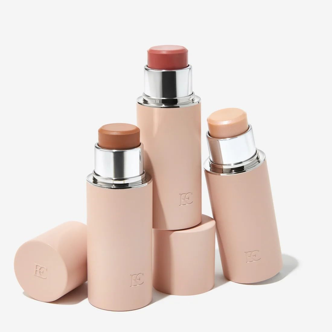 EarthsCure Glow Trio - 3 Piece Set: Bronzer, Blush, and Highlighter. Buildable Cream Sticks For a Luminous, Natural, and Youthful Look EarthsCure buy supplements canada