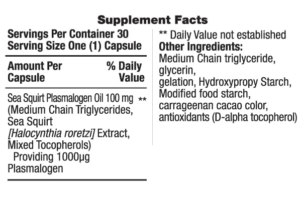 REMORY Plasmalogen Sea Squirt Supplement - Brain Health Supplement - 30 Days Supply REMORY buy supplements canada