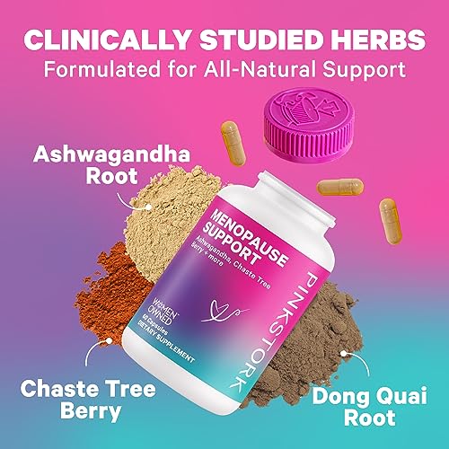 Pink Stork Menopause Supplements for Women with Ashwagandha and Black Cohosh Pink Stork buy supplements canada