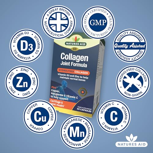 Natures Aid Collagen Joint Formula with Vitamin C, Copper and Manganese, Cartilage and Joint Health, 60 Capsules natures aid buy supplements canada