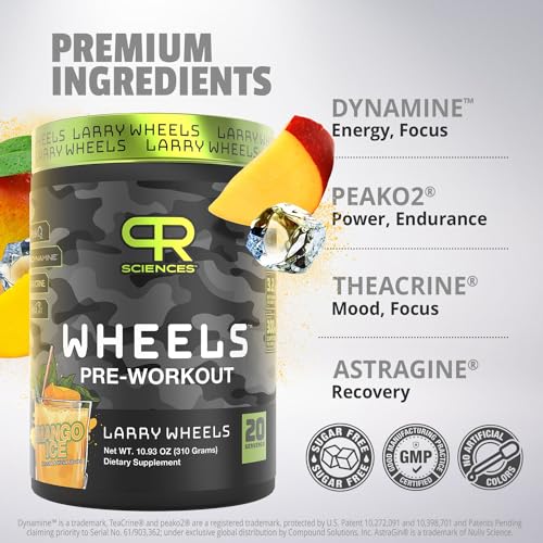 Larry Wheels' Pre Workout - Energy Drink Powder - Pre Workout Powder for Men & Women PR Sciences buy supplements canada