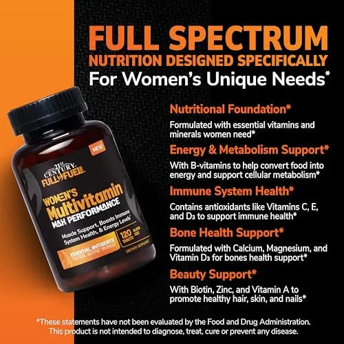 21st Century Full Fuel 365 Active Women’s Multivitamin, 120 Tablets, Daily Vitamins and Minerals for Energy, Muscle Support, Immune Health 21st Century buy supplements canada