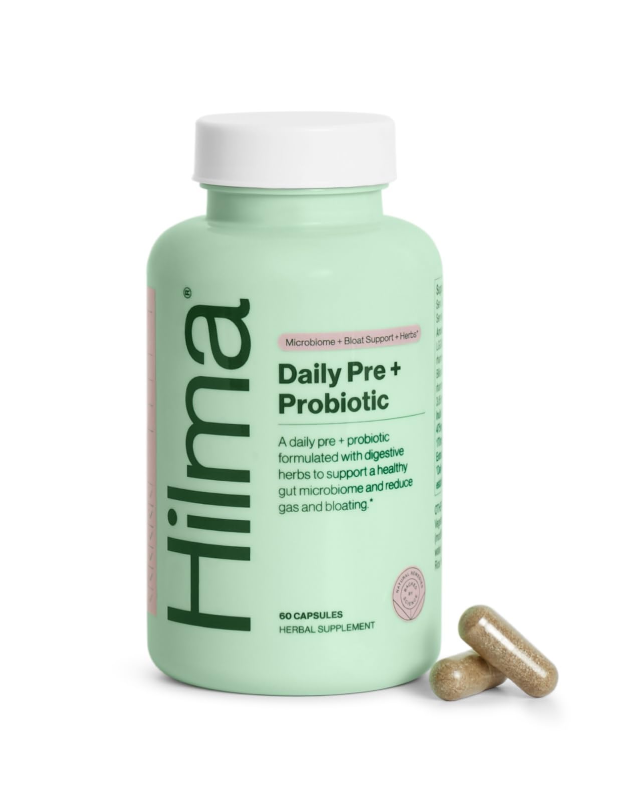 Hilma Daily Pre + Probiotic + Herbs - Support a Healthy Gut While Reducing Gas & Bloating Hilma buy supplements canada