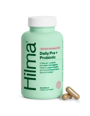 Hilma Daily Pre + Probiotic + Herbs - Support a Healthy Gut While Reducing Gas & Bloating Hilma buy supplements canada