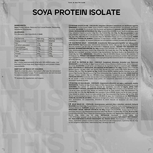 Bulk Soya Protein Isolate Powder, Vegan Protein Shake, Chocolate, 1 kg Bulk buy supplements canada