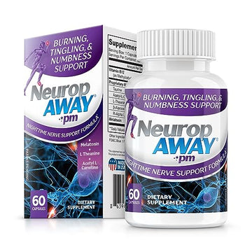 NeuropAWAY Nerve Support PM | 60 Capsules NeuropAWAY buy supplements canada