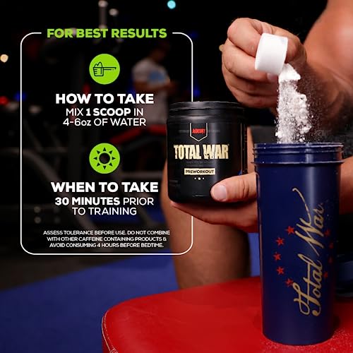 REDCON1 Total War Pre Workout Powder, Sour Gummy Bear - Fast Acting Caffeinated REDCON1 buy supplements canada
