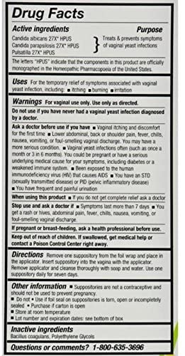 Yeast-Gard Advanced Homeopathic Suppositories 10 ea (Pack of 2) Perry Ellis buy supplements canada