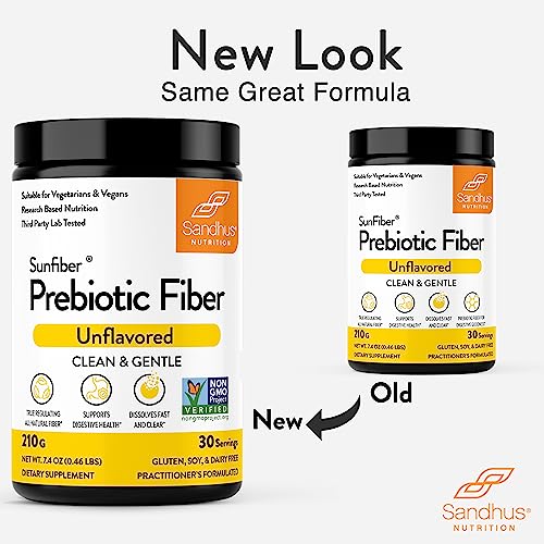 Sandhu's Prebiotic Fiber Supplement Powder –30 Servings- SunFiber® –Low FODMAP Sandhu's buy supplements canada