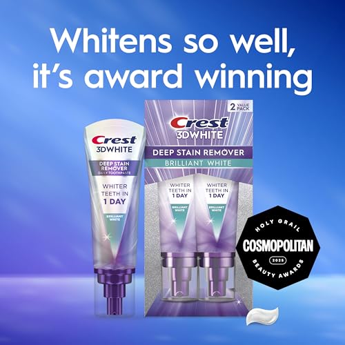 Crest 3DWhite Brilliance Deep Stain Remover Brilliant White Toothpaste - 3.1oz/2pk Crest buy supplements canada