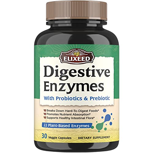 Elixeed Digestive Enzymes Plus Probiotics & Prebiotics, 22 Digestive Enzymes with Amylase Elixeed buy supplements canada