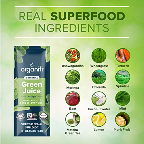 Organifi: GO Packs - Green Juice - Organic Superfood Supplement Powder - 30 Count Organifi buy supplements canada