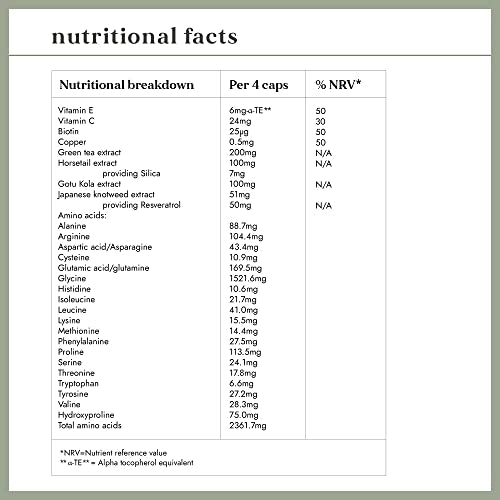Fushi Vegan Collagen Booster, Vegan Amino Acids, with Vitamin C, E, Biotin Fushi buy supplements canada