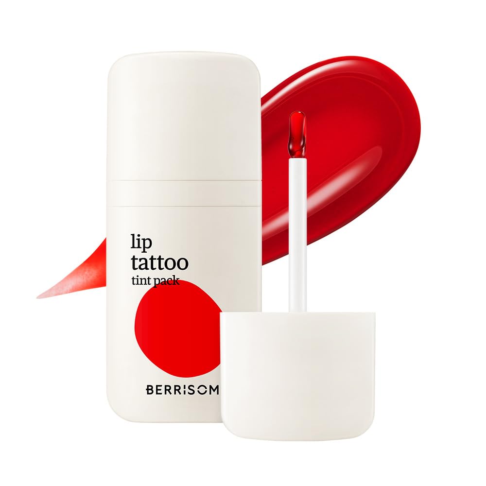 Berrisom Lip Tattoo Tint Pack 6g – Waterproof, Peel‑Off Lip Stain, Smudge‑Resistant & 32H Long‑Lasting Color, Hydrating Low‑Irritation Formula, 5 Color (Red Core) Berrisom buy supplements canada