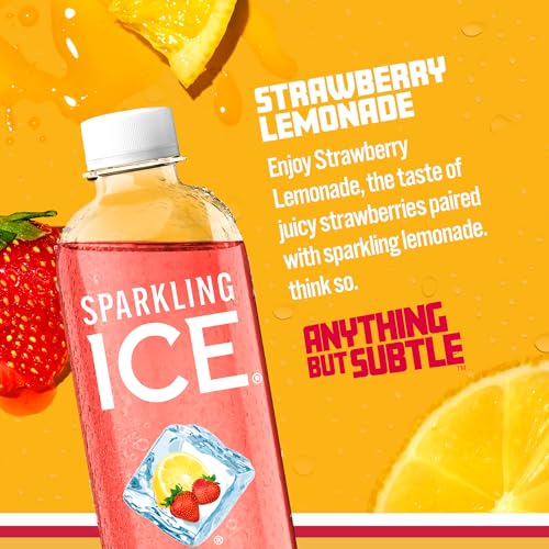 Sparkling Ice, Strawberry Lemonade Sparkling Water, Zero Sugar Flavored Water Sparkling ICE buy supplements canada