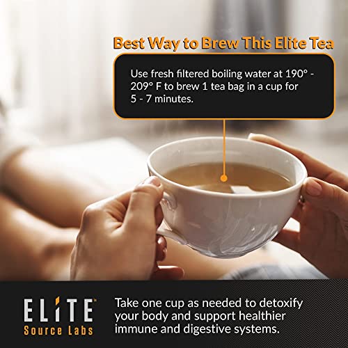 Elite Detox Tea: Natural Organic 7-Herbal Blend for Gentle Cleansing as Needed. Bloating Tea Elite Source Labs buy supplements canada