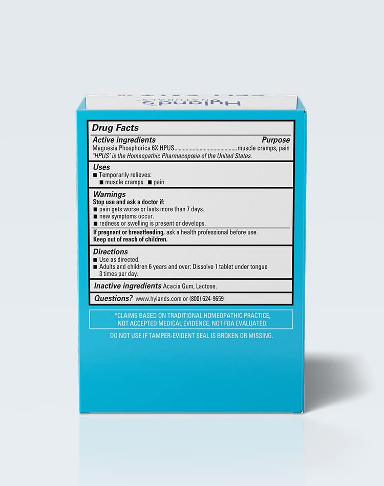 Hyland's No. 8 Cell Salt Mag Phos 6X, PMS Relief, Natural Homeopathic Relief of Menstrual Pain and Muscle Cramp Symptoms, Muscle Relaxer, Quick Dissolving Tablets, 100 Count Hyland's buy supplements canada