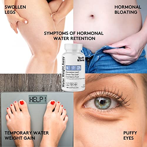 Youth & Tonic Natural Water Pills (90 Count) for Swelling Belly Bloating Youth & Tonic buy supplements canada