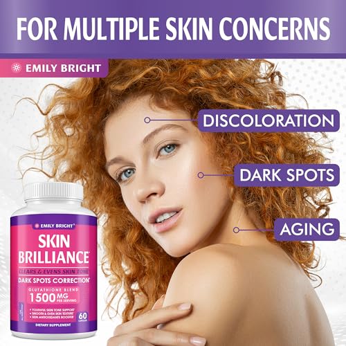 Glutathione Capsules - 1,500mcg Glutathione Supplement - Skin Tone Enhancer - Targets Emily Bright INC buy supplements canada