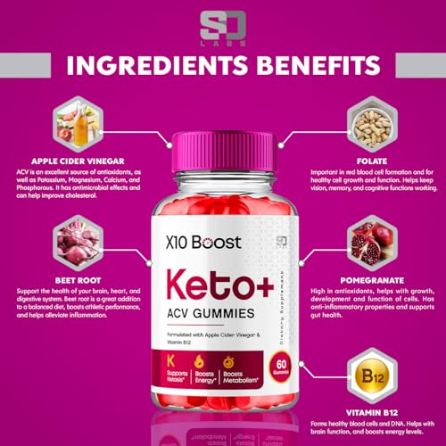 (2 Pack) X10 Boost Keto ACV Gummies Advanced Weight Loss, X10 Boost Keto S.O Labs buy supplements canada